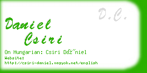 daniel csiri business card